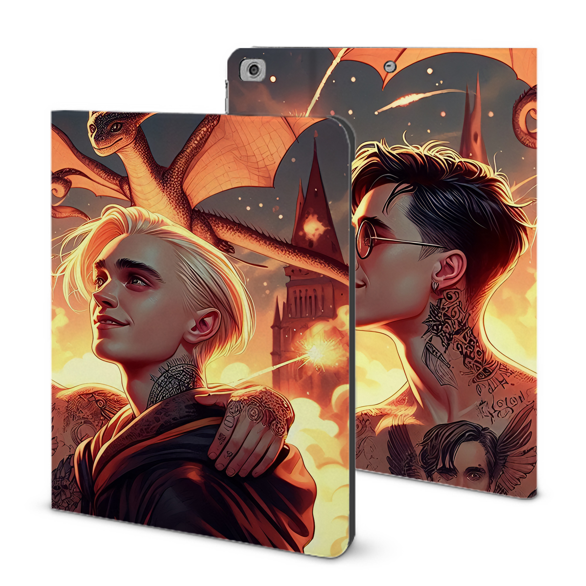 （画像用） Harry Potter ハリー・ポッターシリーズ IPad ケース ブック型 PUレザー TPU 耐衝撃 軽量 薄型 ペン収納なし 全面保護 IPad 各モデル対応